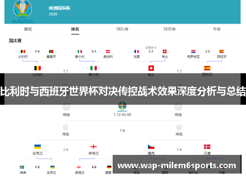 比利时与西班牙世界杯对决传控战术效果深度分析与总结