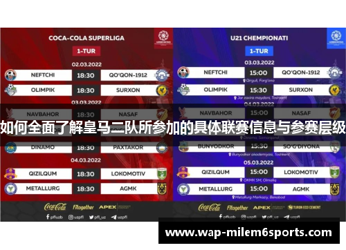 如何全面了解皇马二队所参加的具体联赛信息与参赛层级